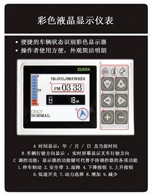 克拉克叉車CRX25四大優(yōu)點(diǎn)